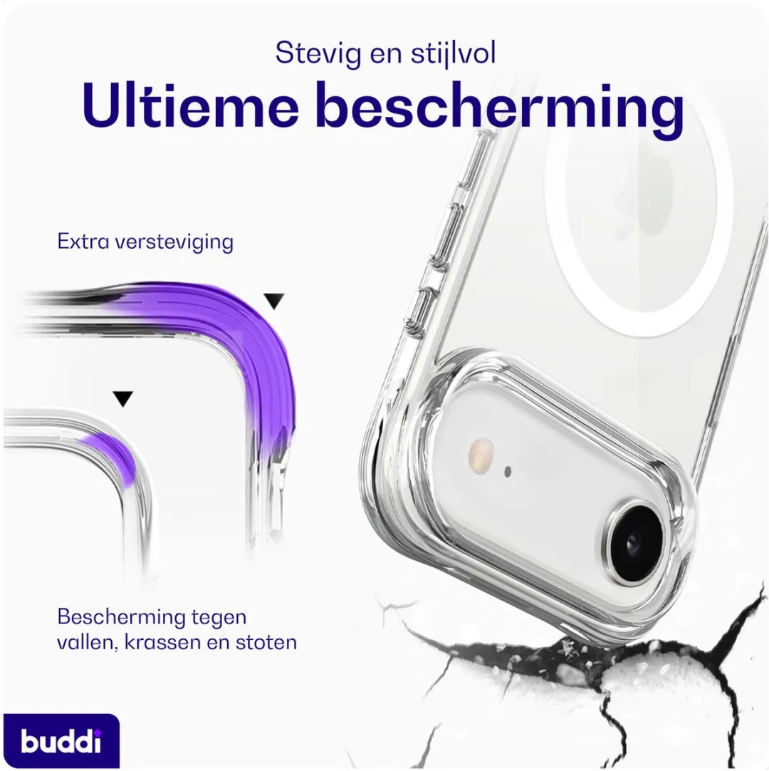 Buddi Core iPhone Air Hoesje - MagSafe - Transparant