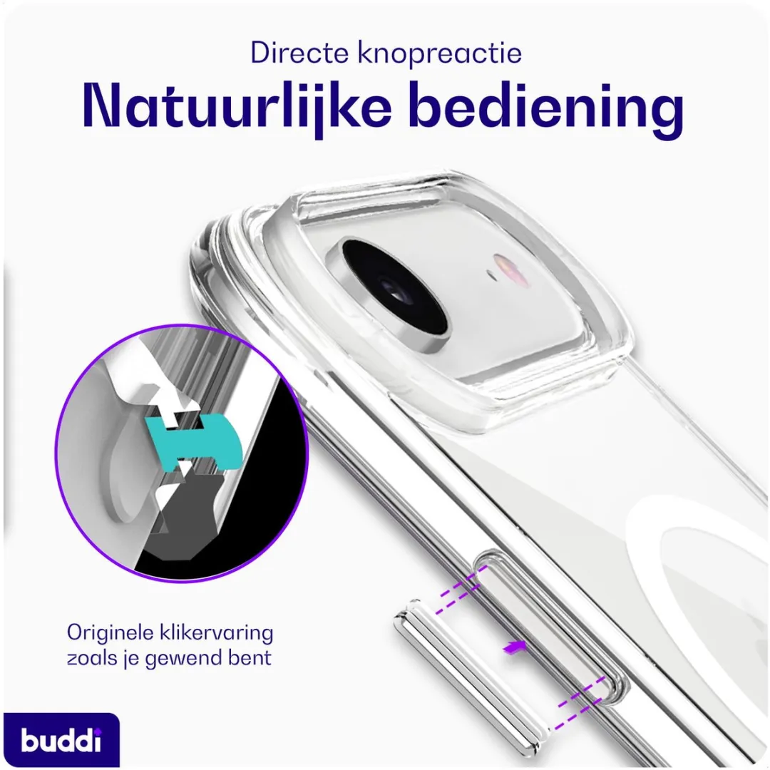 Buddi Core iPhone Air Hoesje - MagSafe - Transparant