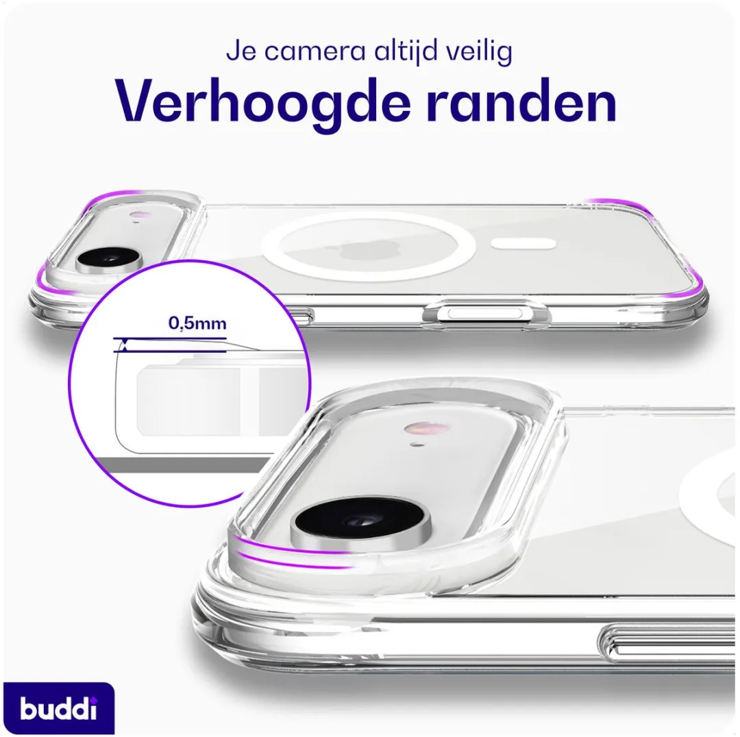 Buddi Core iPhone Air Hoesje - MagSafe - Transparant - afbeelding 6 van 6
