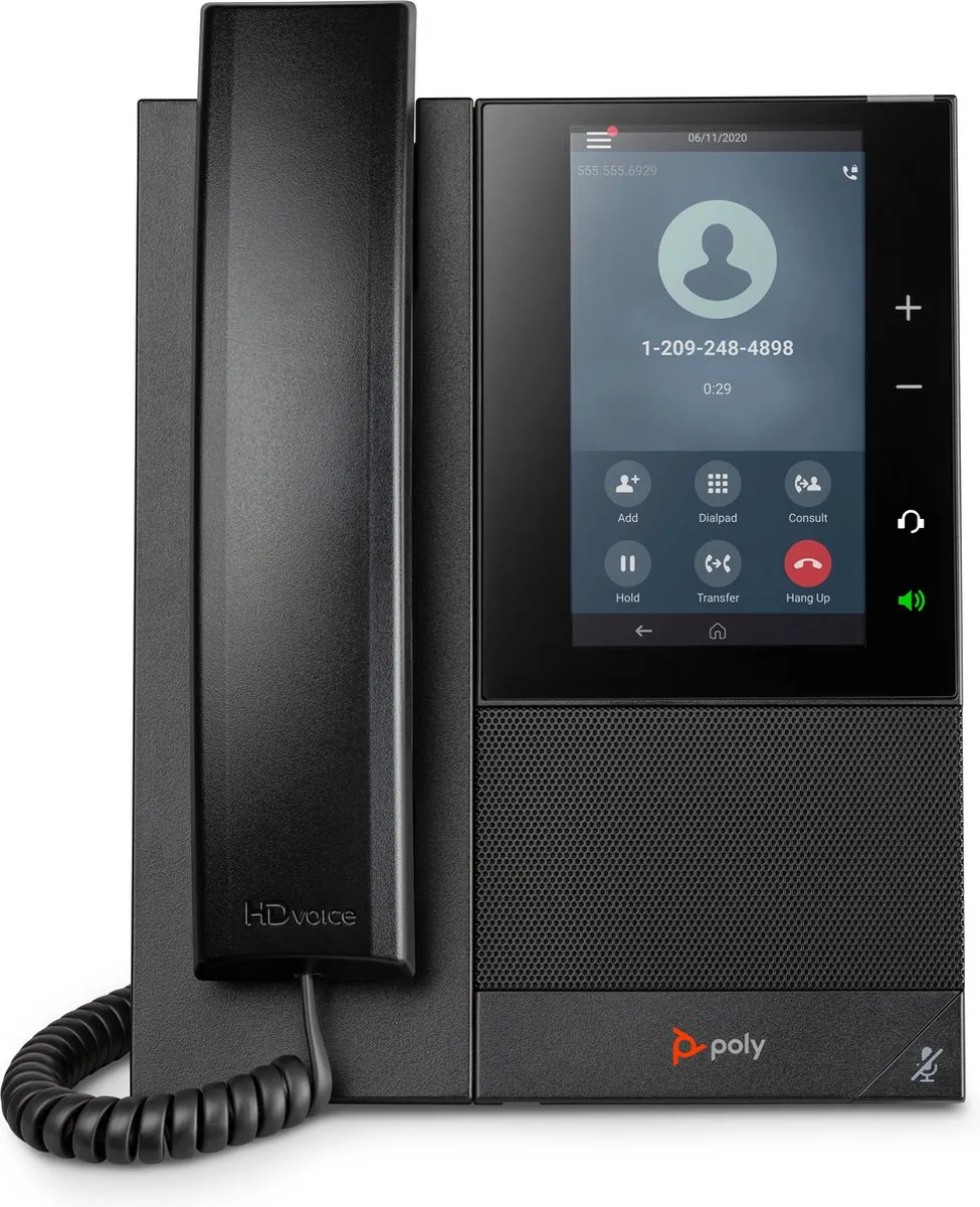 Poly CCX 500 IP Telefoon - 5 inch LCD - Zwart