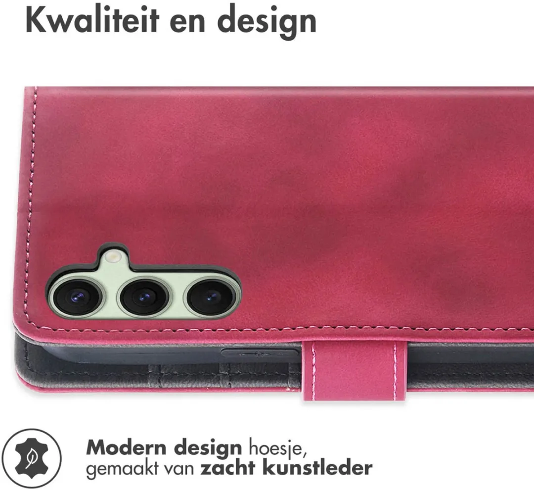 Imoshion Bookcase Hoesje Samsung Galaxy S24/S25 - 3 Pasjes - Rood