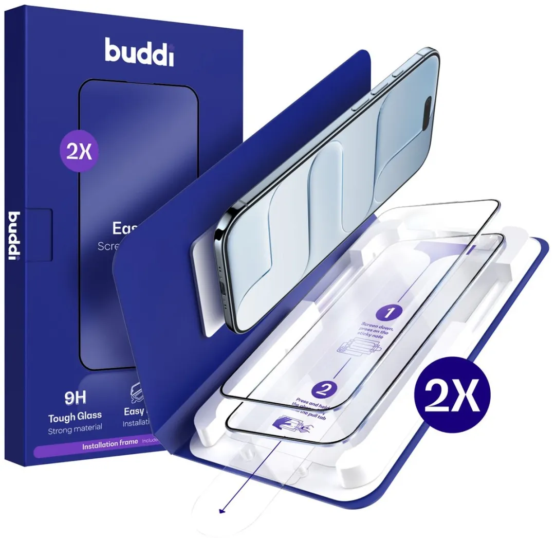 Buddi Screenprotector iPhone Air 2-Pack