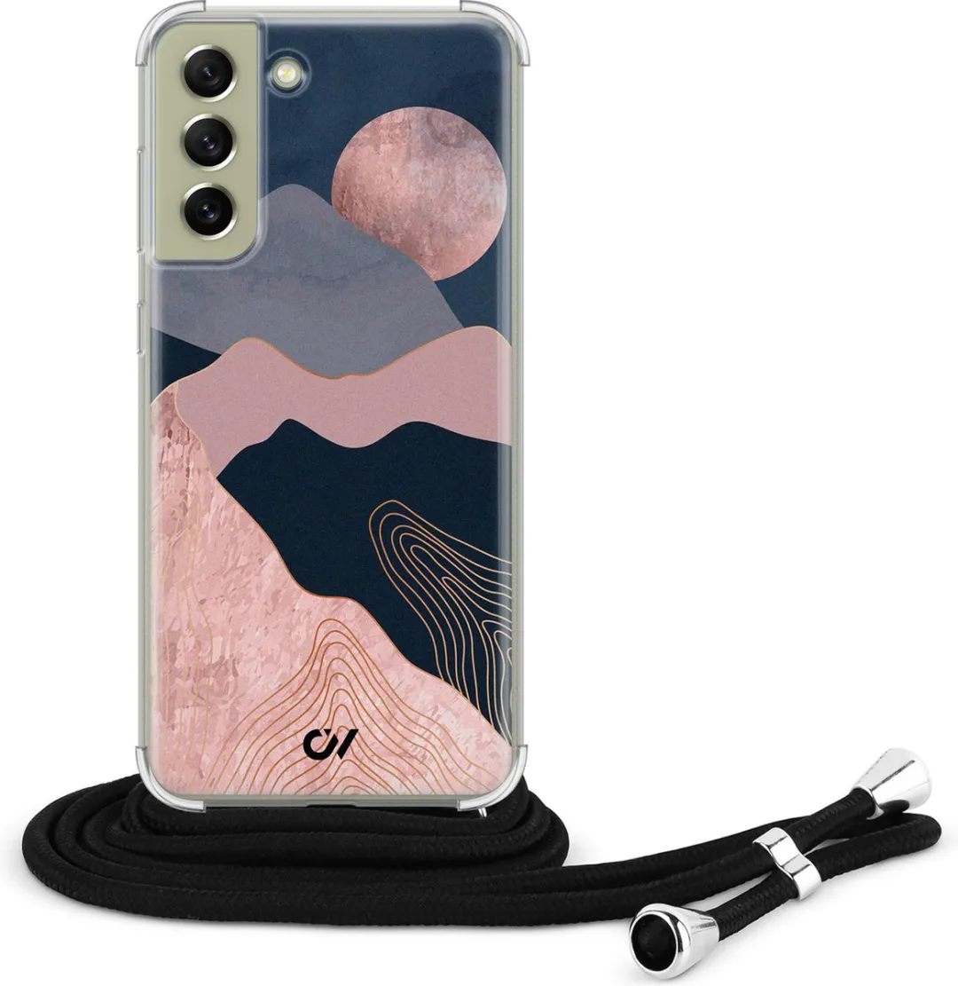Casevibes Telefoonhoesje S21 FE Landscape Rosegold - Roze - C/S21FE/UV/005
