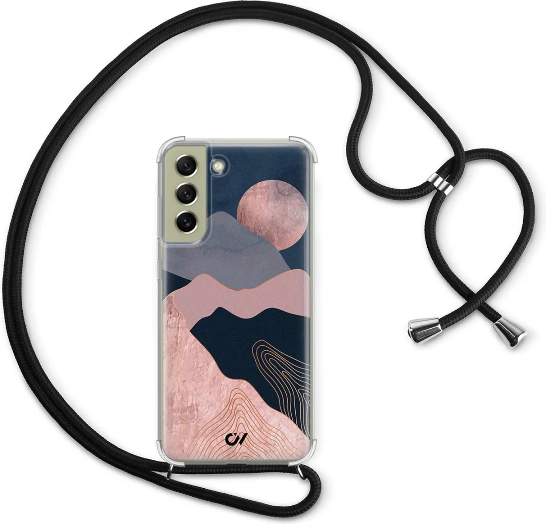 Casevibes Telefoonhoesje S21 FE Landscape Rosegold - Roze - C/S21FE/UV/005