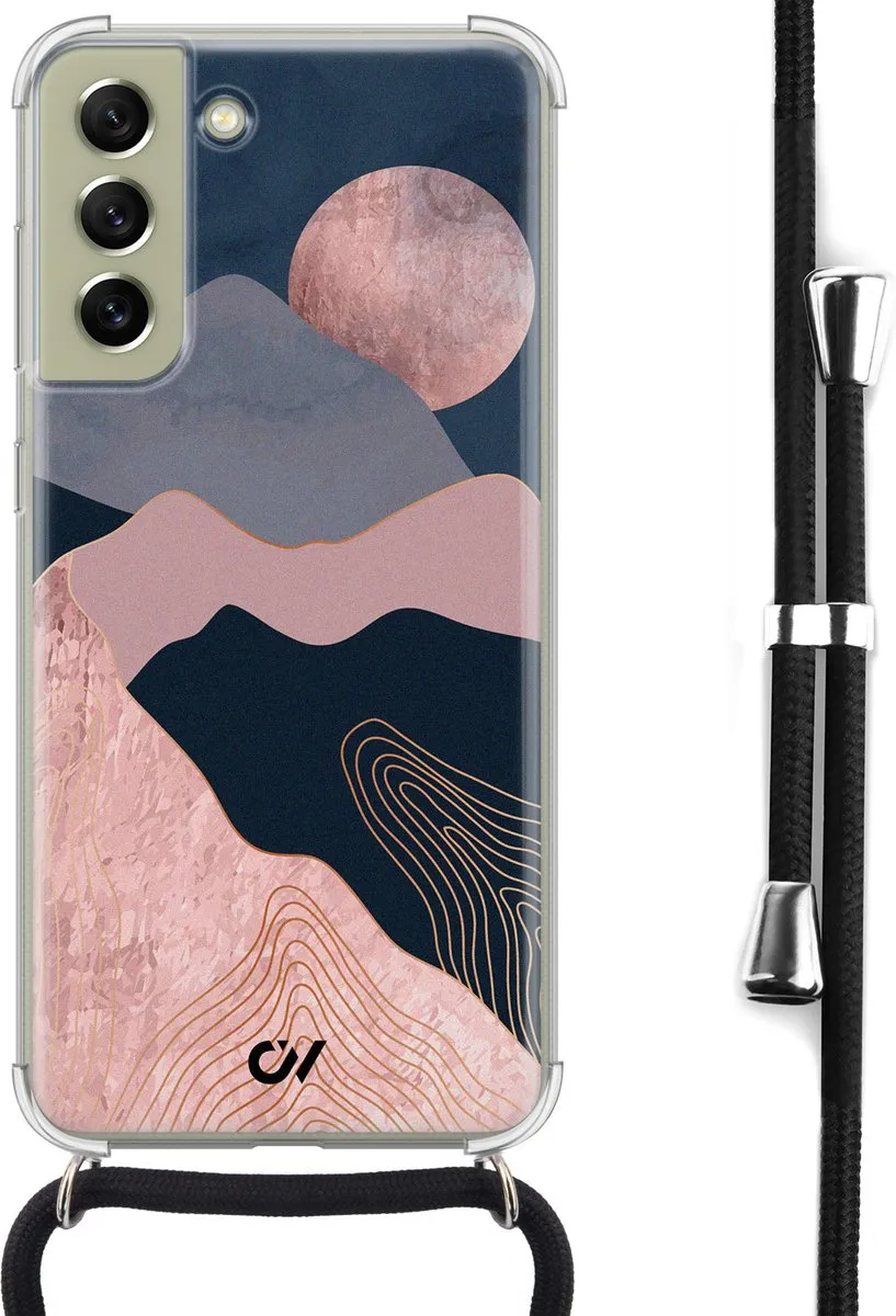 Casevibes Telefoonhoesje S21 FE Landscape Rosegold
