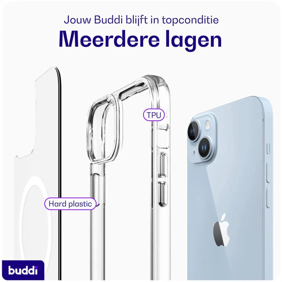 Buddi Core iPhone 14/13 Hoesje - MagSafe - Transparant - afbeelding 6 van 6
