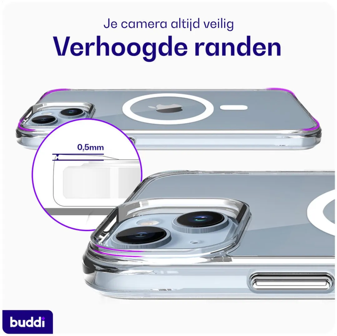 Buddi Core iPhone 14/13 Hoesje - MagSafe - Transparant