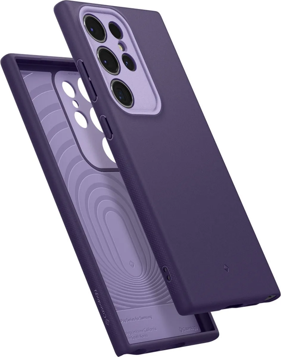 Spigen ACS07418 Case Galaxy S24 Ultra - Militaire valbescherming - Violet - afbeelding 2 van 6