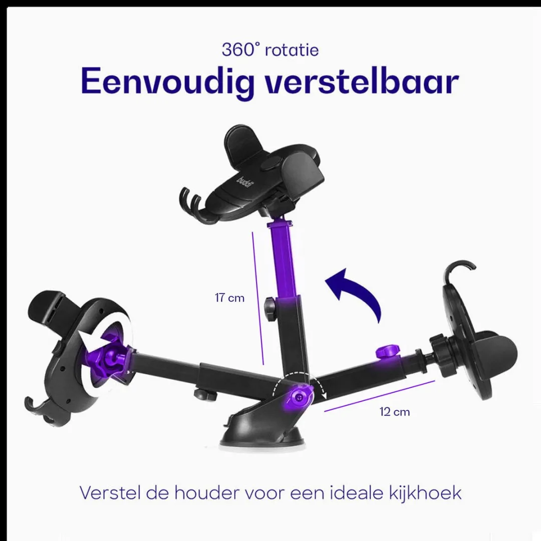 Buddi Way Universele Telefoonhouder Auto BH00004 - 360° Draaibaar - afbeelding 6 van 6