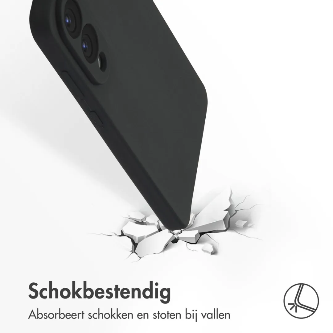 Accezz Hoesje Samsung Galaxy S25 Edge - Zwart