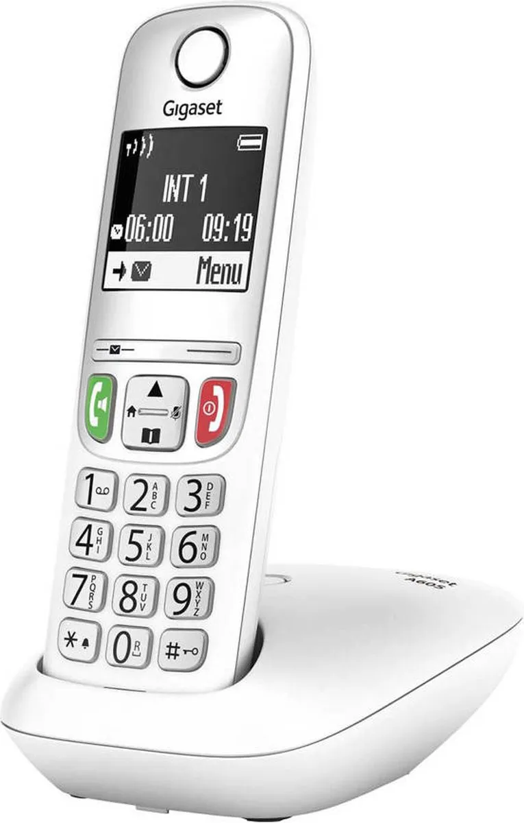 Gigaset A605A Duo - draadloze telefoons met antwoordapparaat - grafisch display - eenvoudige bediening - wit