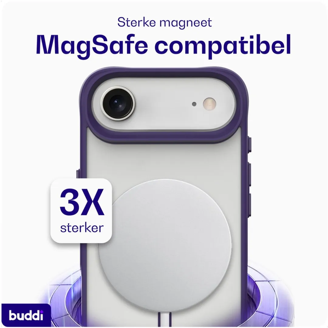 Buddi Hybrid Hoesje Apple iPhone Air - MagSafe Paars