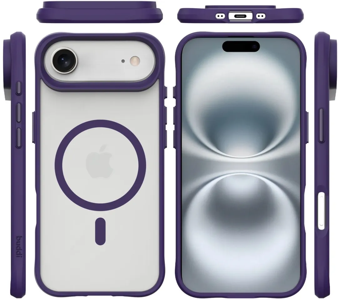Buddi Hybrid Hoesje Apple iPhone Air - MagSafe Paars
