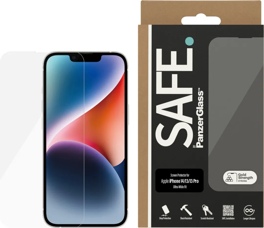 PanzerGlass SAFE iPhone 14 Screenprotector - Case Friendly - afbeelding 6 van 6