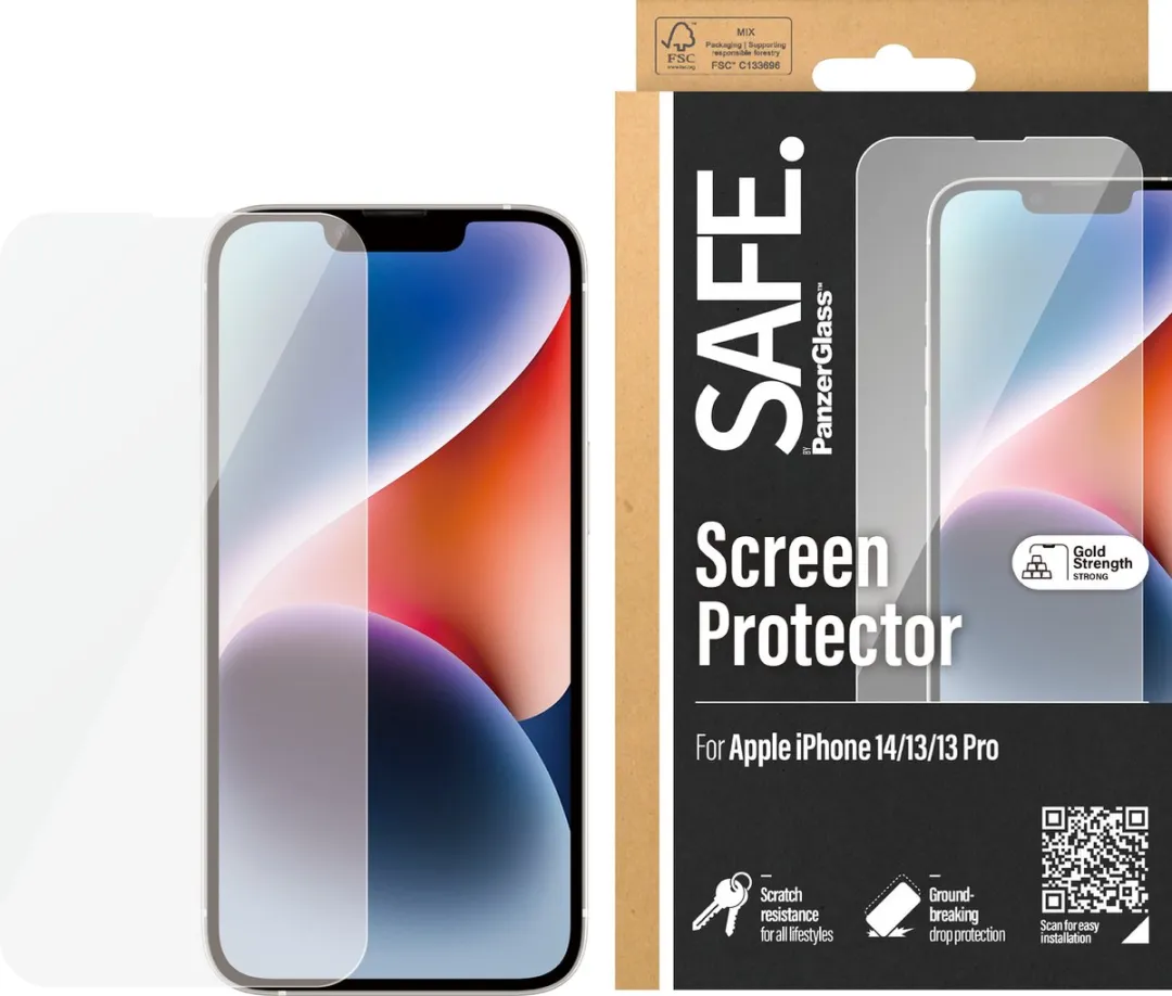 PanzerGlass SAFE iPhone 14 Screenprotector - Case Friendly
