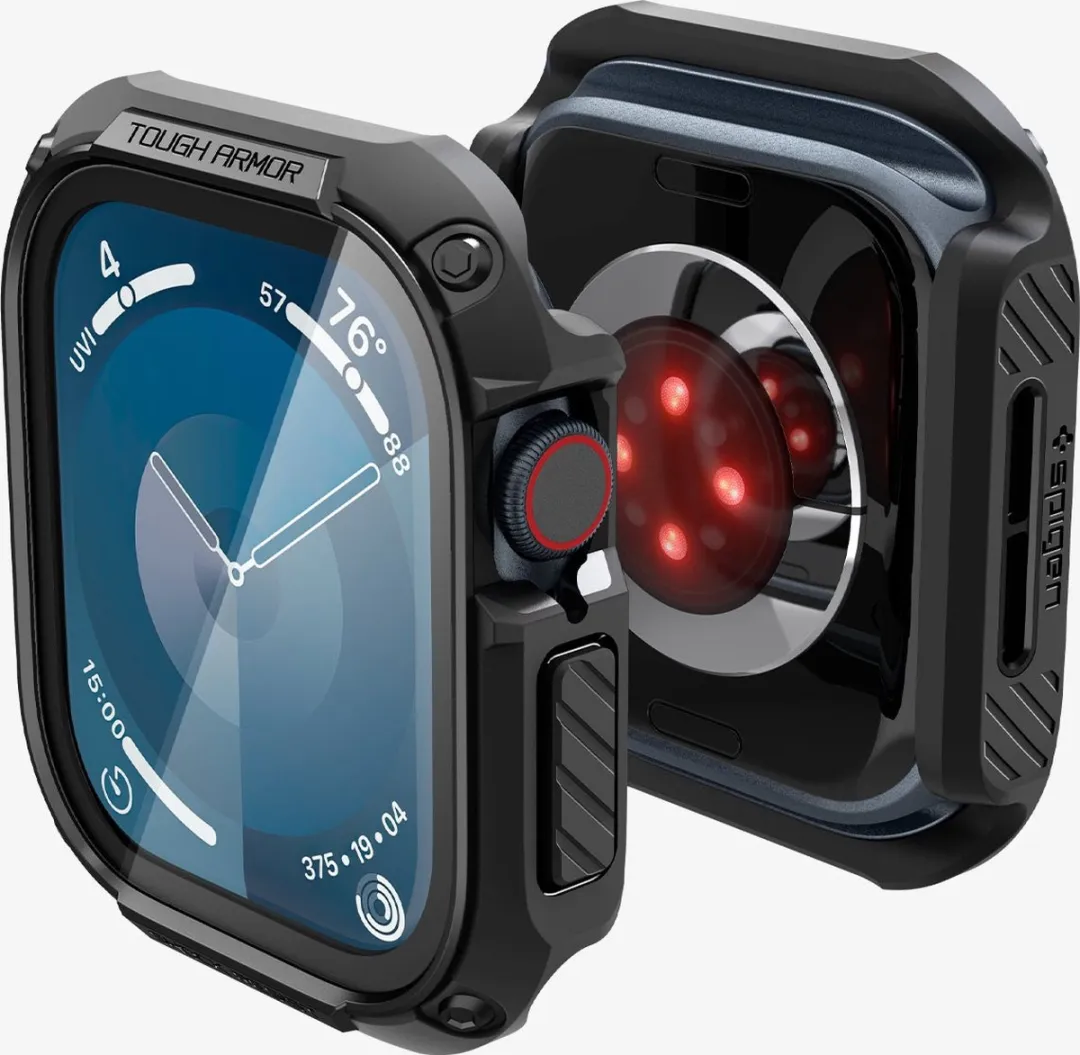 Spigen Tough Armor Hoes Apple Watch 10 46mm - Transparant - afbeelding 6 van 6