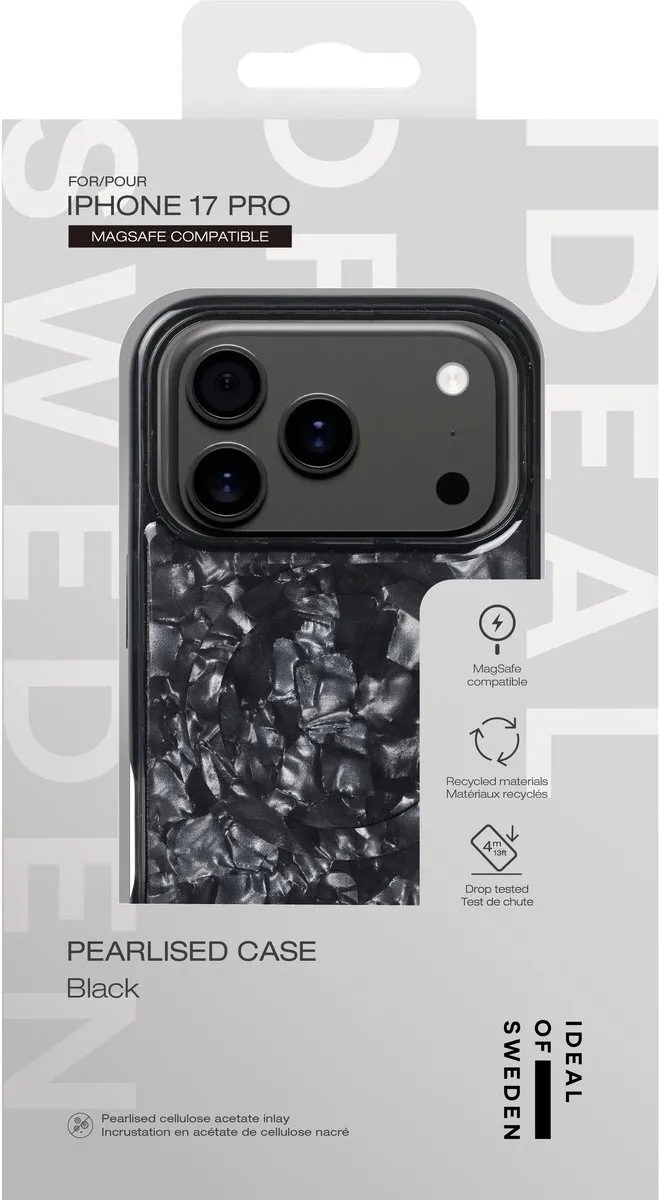 iDeal of Sweden Pearlised Hoesje iPhone 17 Pro - Zwart - IDPLCMS-I2561P-01