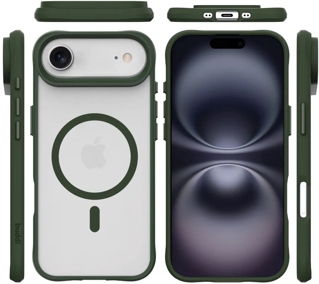 Buddi Hybrid Hoesje Apple iPhone Air - MagSafe Groen