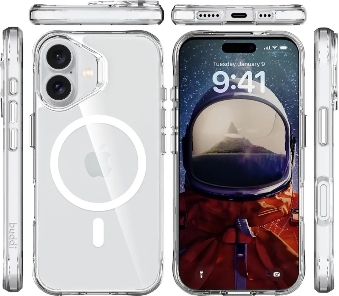 Buddi Core iPhone 17 Hoesje - MagSafe - Transparant