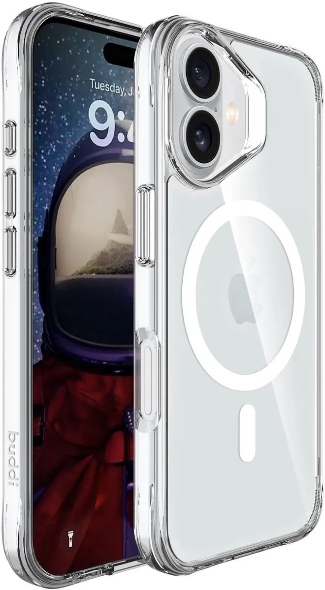 Buddi Core iPhone 17 Hoesje - MagSafe - Transparant