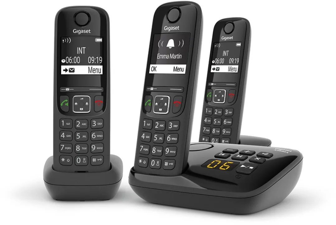 Gigaset AS690A Trio Telefoon - 3 Handsets - Zwart