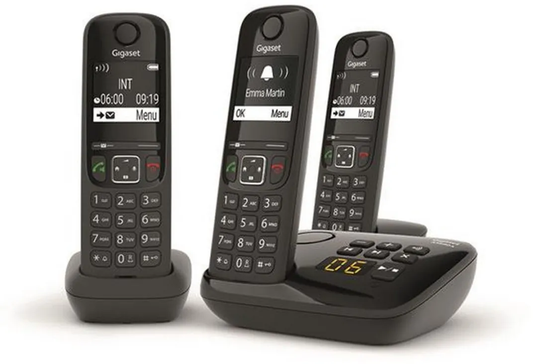 Gigaset AS690A Trio Telefoon - 3 Handsets - Zwart