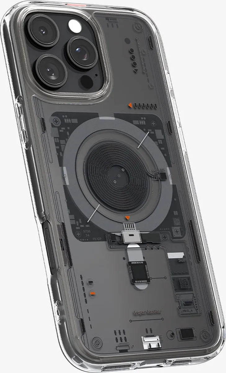 Spigen Ultra Hybrid MagFit ACS08791 Hoesje - iPhone 16 Pro Max - Transparant - afbeelding 6 van 6