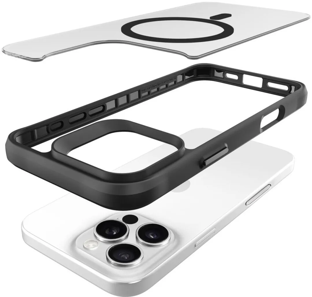 Buddi Hybrid Hoesje iPhone 16 Pro - MagSafe - Matte Zwart