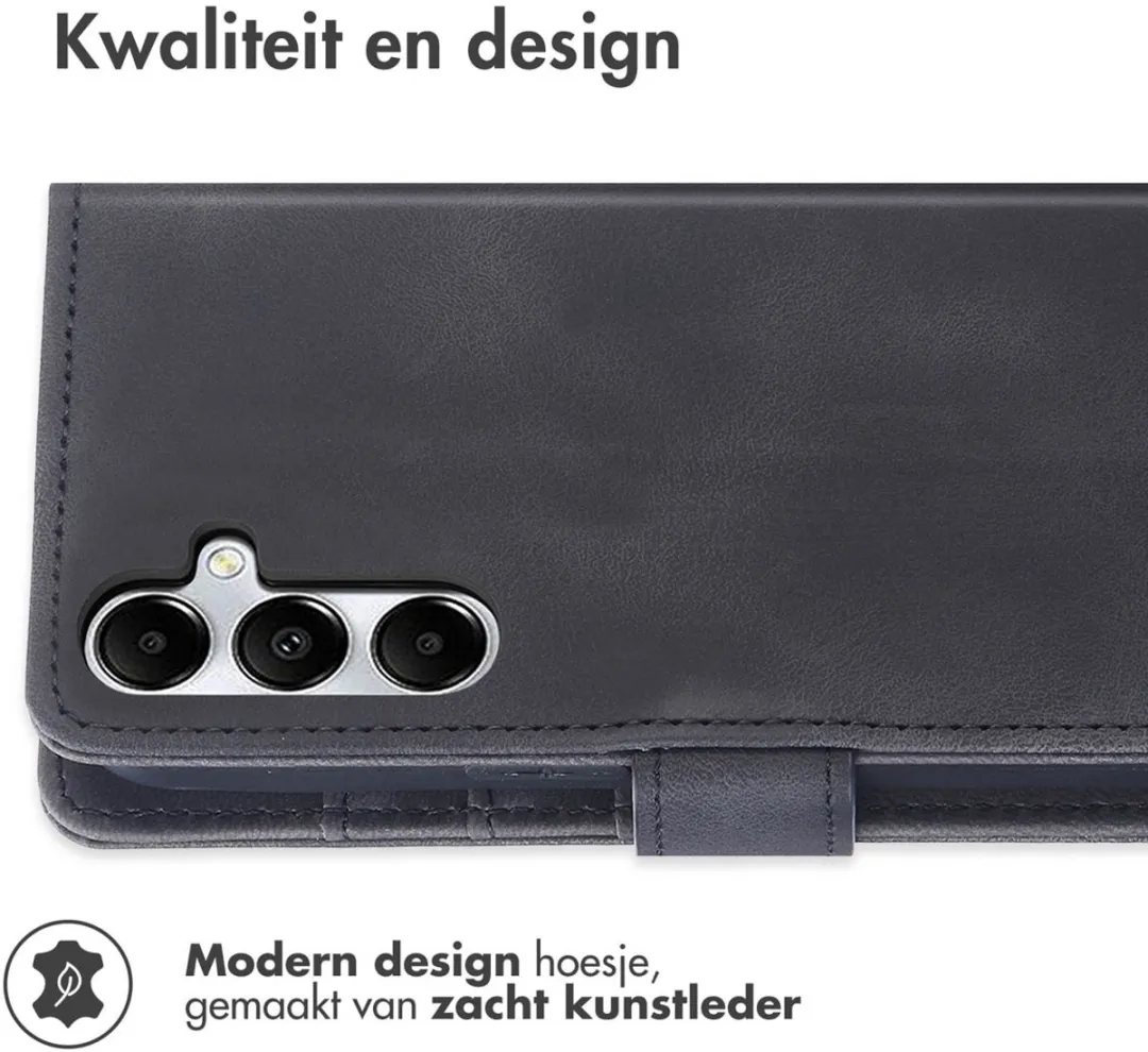 Imoshion Bookcase Hoesje Samsung Galaxy A15 - 3 Pasjes - Zwart