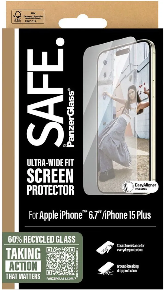 PanzerGlass SAFE95877 Screenprotector iPhone 16 Plus