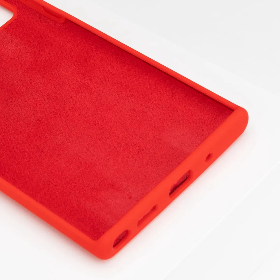 BMAX Siliconen Hoesje Samsung Galaxy Note20 Ultra - Rood - BMAX54789