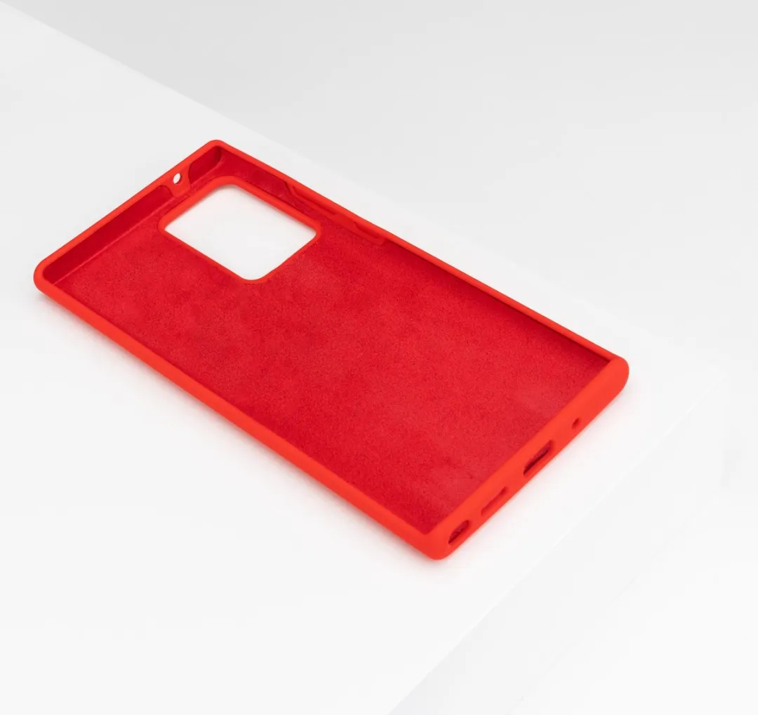 BMAX Siliconen Hoesje Samsung Galaxy Note20 Ultra - Rood - BMAX54789