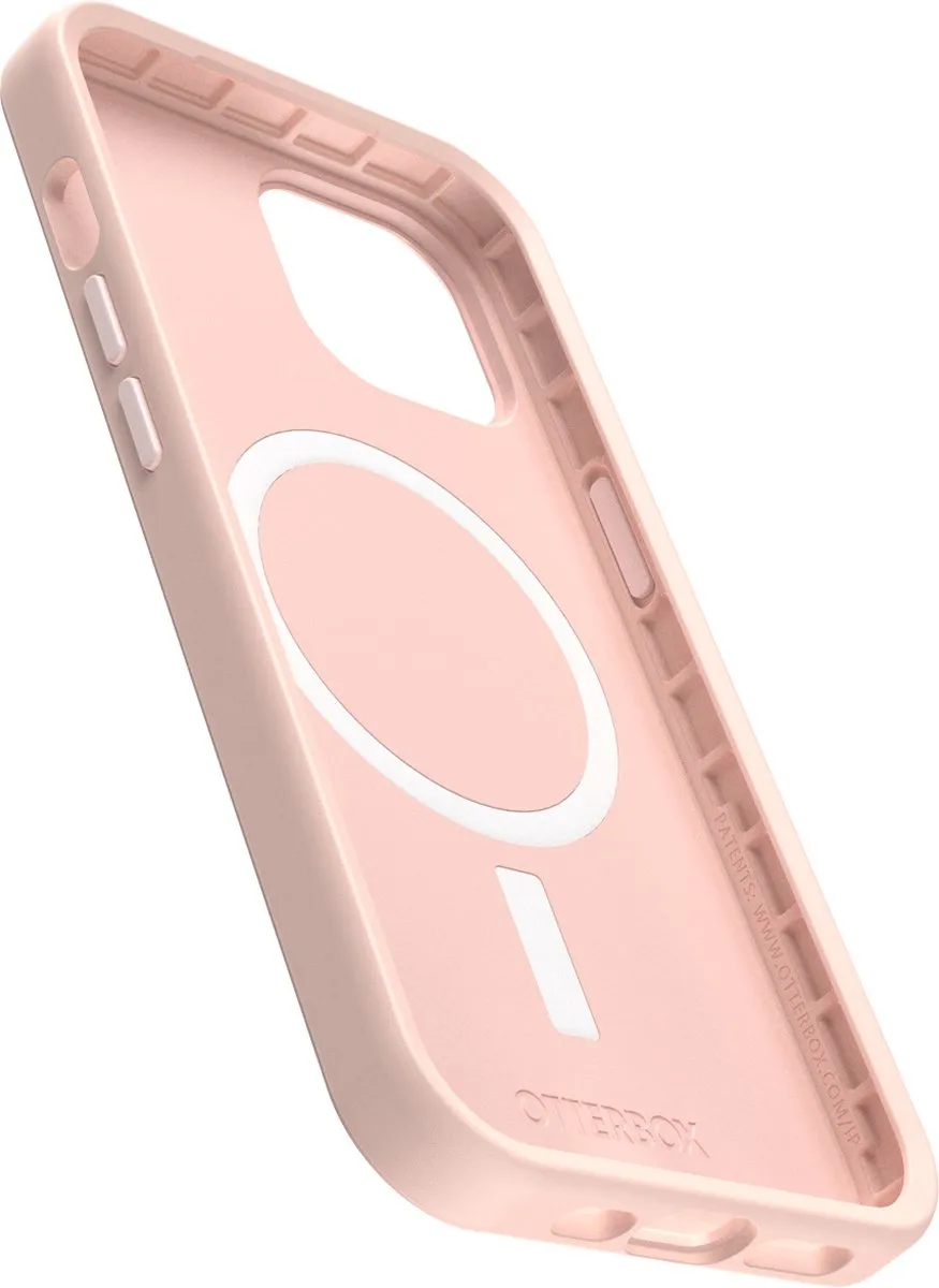 OtterBox Symmetry MagSafe iPhone 15 Hoesje - Lichtroze