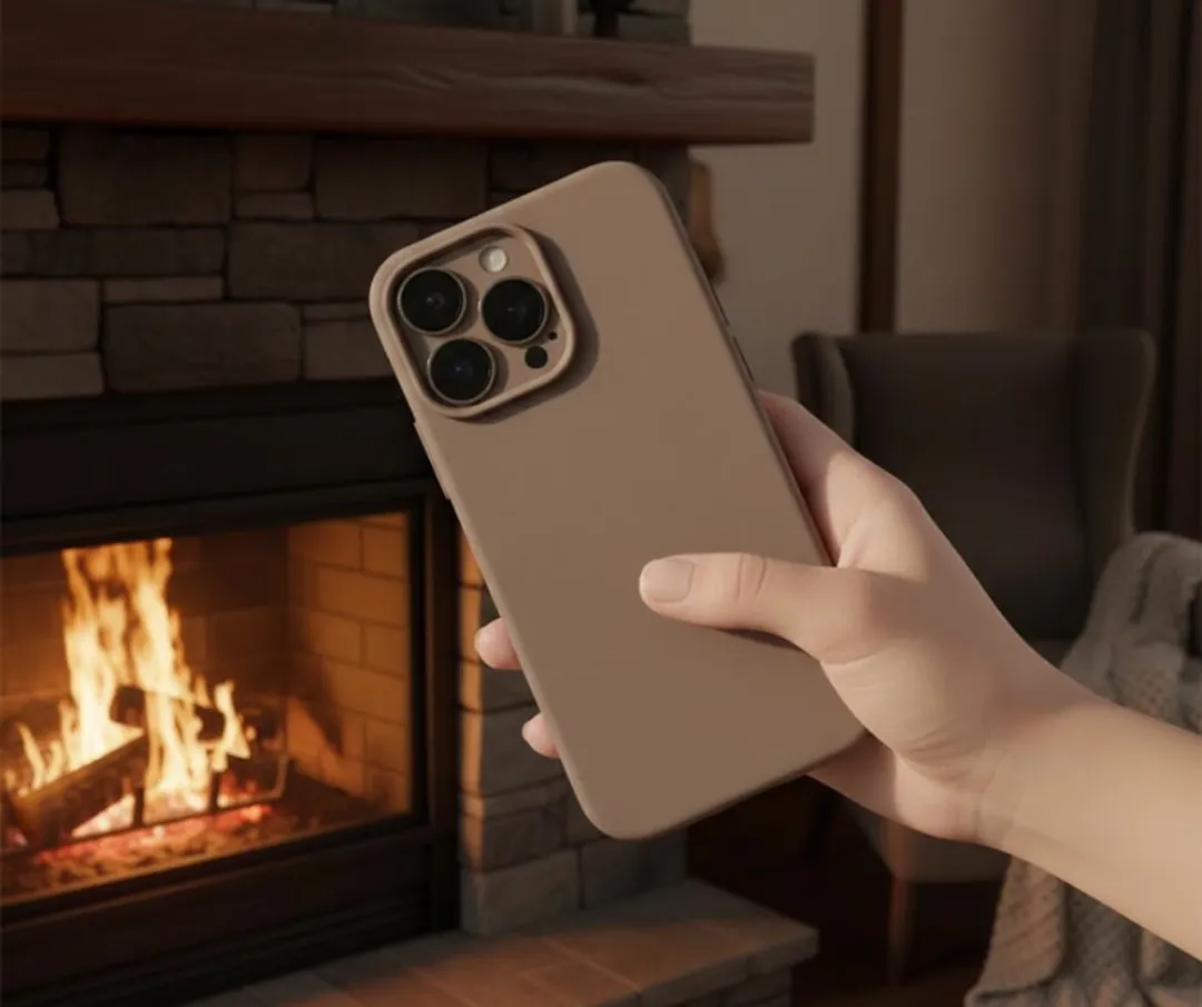 NUVEX iPhone 14 Pro Max Hoesje - 3 Stuks - Zwart/Beige/Bruin