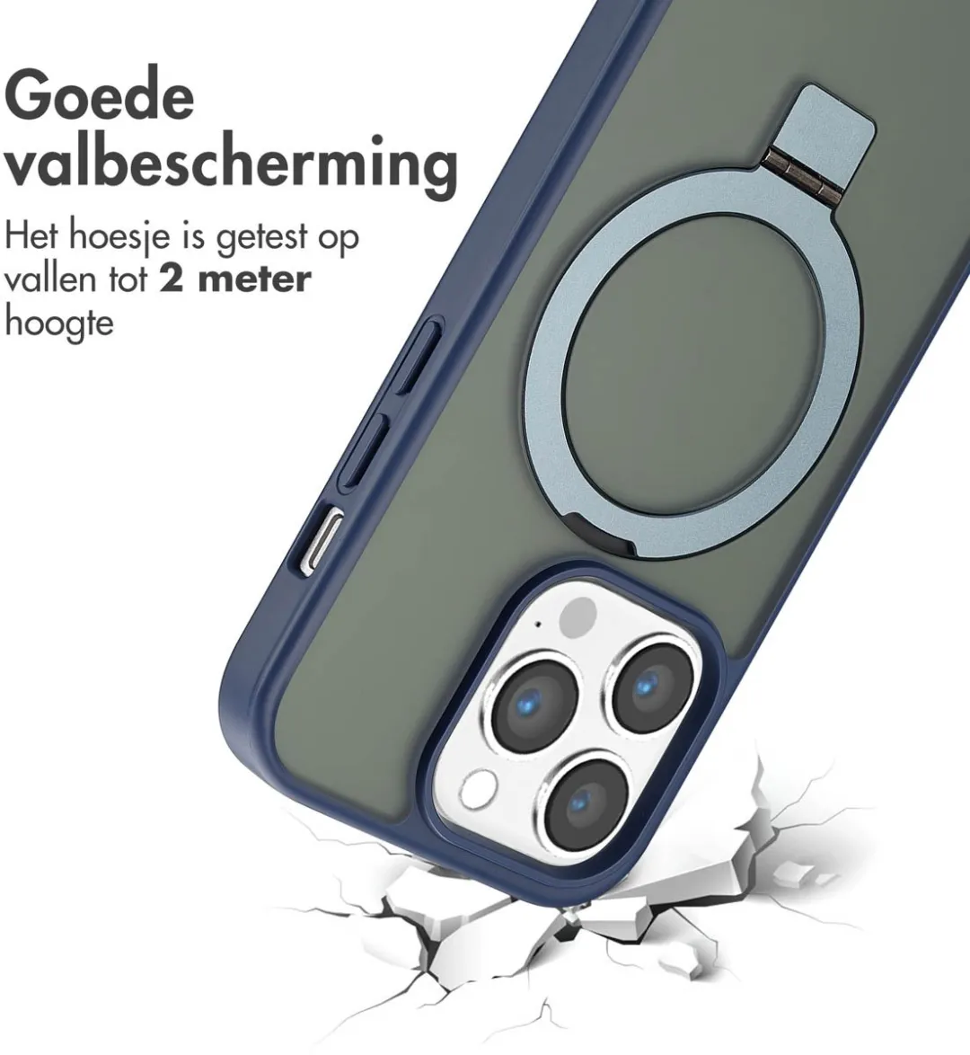 Accezz iPhone 14 Pro Max Hoesje - Blauw - MagSafe