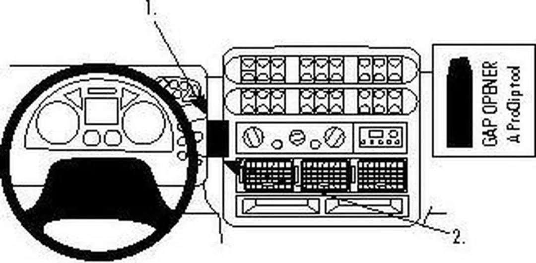 Brodit ProClip 853971 Telefoonhouder - Iveco Eurocargo 2005-2009 - Grijs