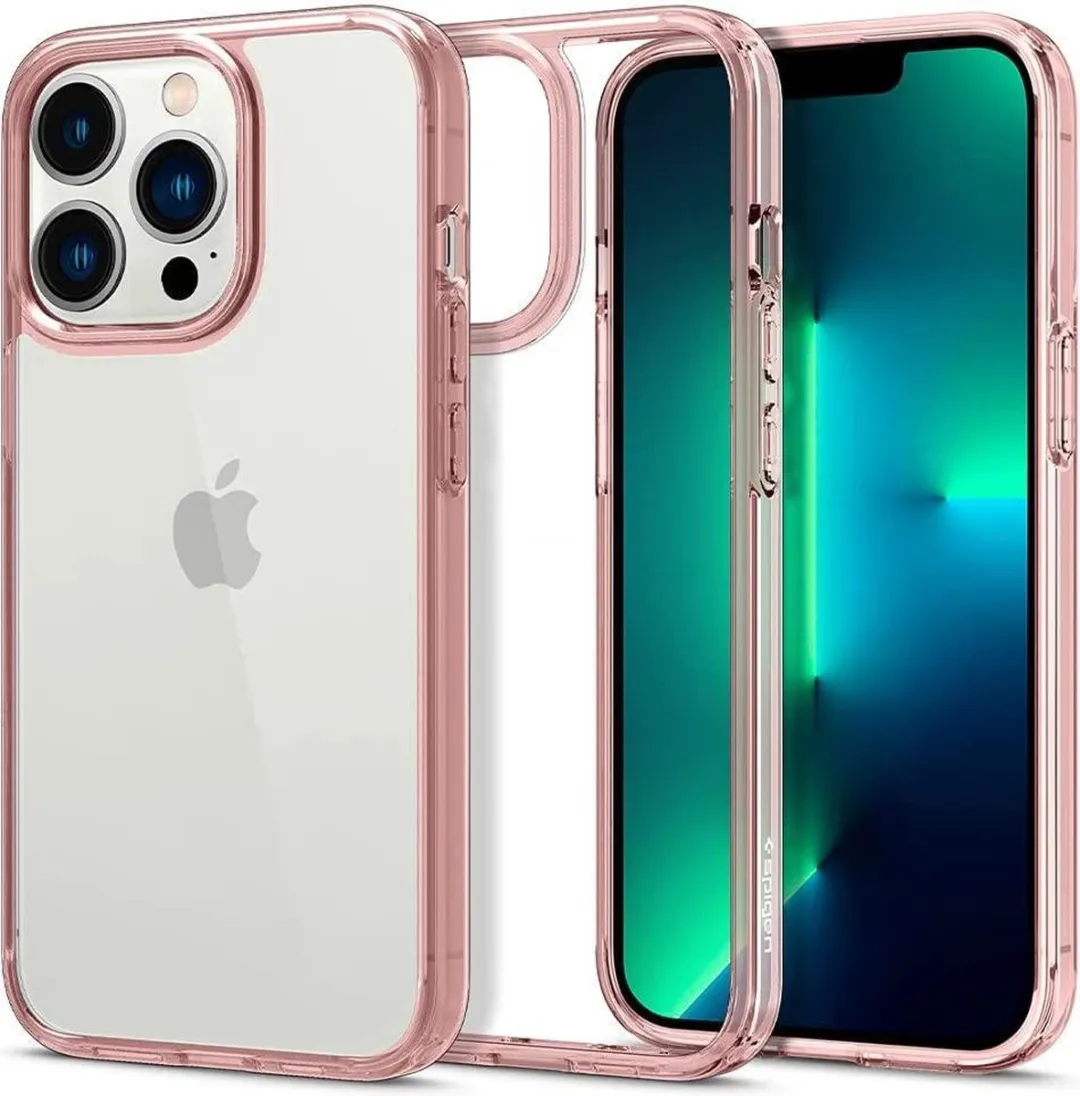 Spigen Ultra Hybrid ACS03264 Hoesje - iPhone 13 Pro - Roze