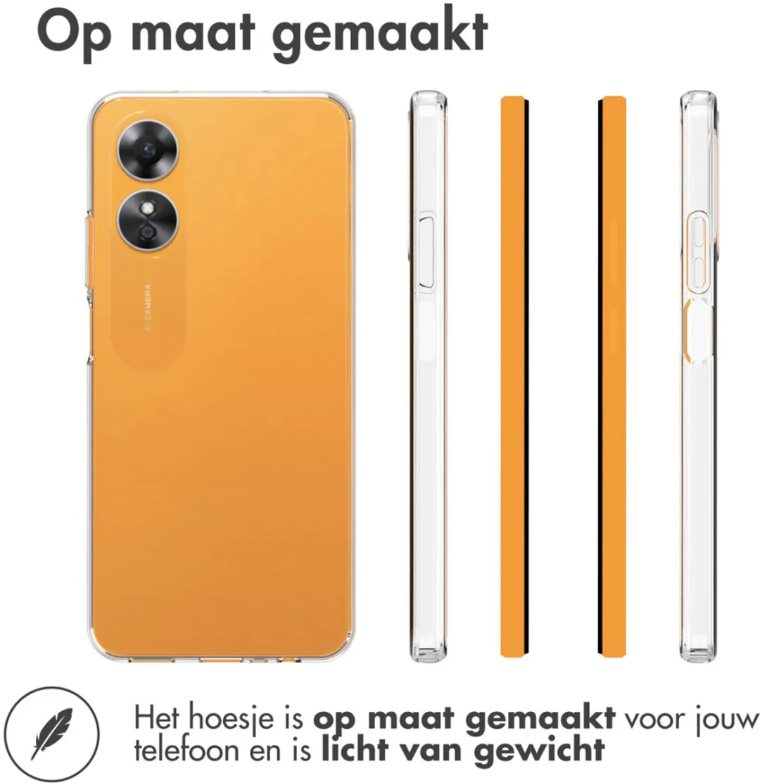 Accezz Hoesje Oppo A17 - Transparant