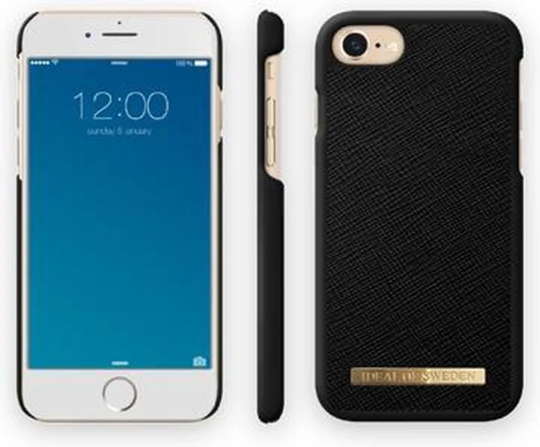 iDeal of Sweden Fashion Case iPhone 8/7/6/6S - Noir Croco - afbeelding 4 van 4