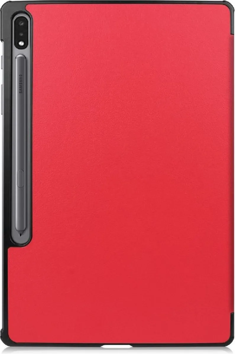 Just in Case Cazy Tablethoes Samsung Galaxy Tab S8+ TriFold Bookcase - Rood