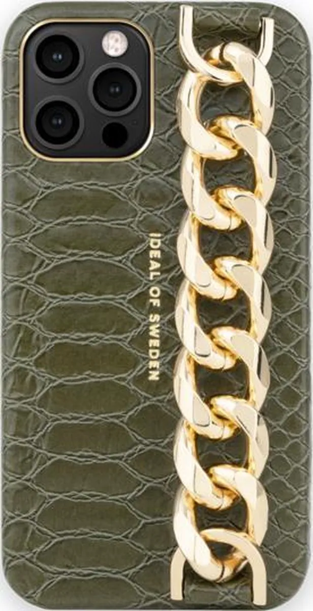 iDeal of Sweden iPhone 12/12 Pro Statement Case Chain Handle - Groen - IDSCAW20-2061-226