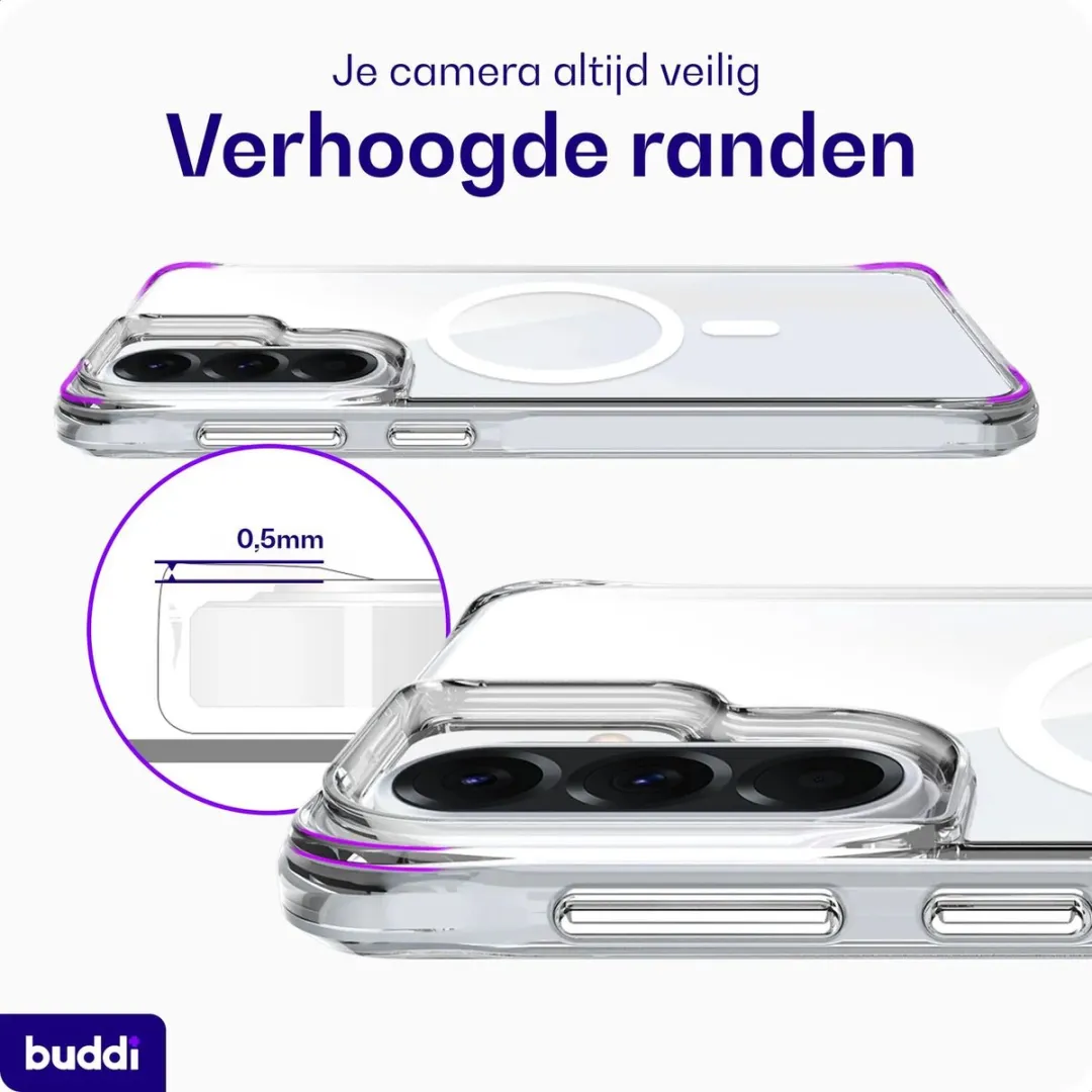 Buddi Core Hoesje Samsung Galaxy A57 - MagSafe - Transparant