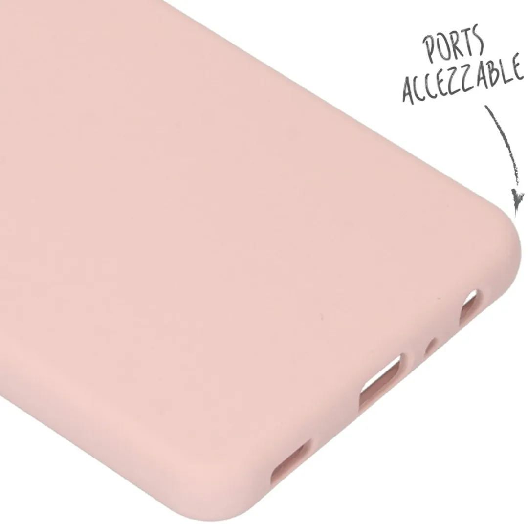 Accezz Hoesje Samsung Galaxy A52 Roze - Liquid Silicone