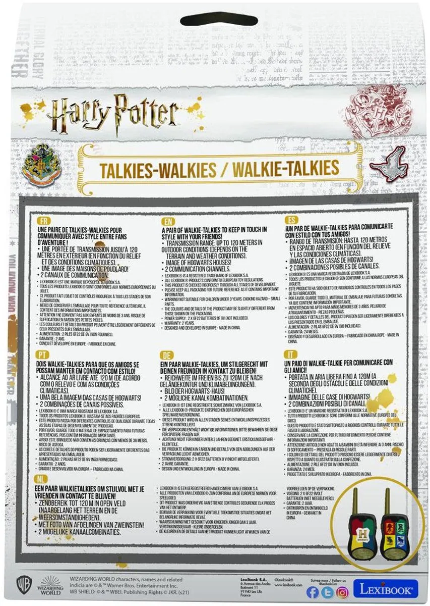 Walkie-Talkie Lexibook HARRY POTTER