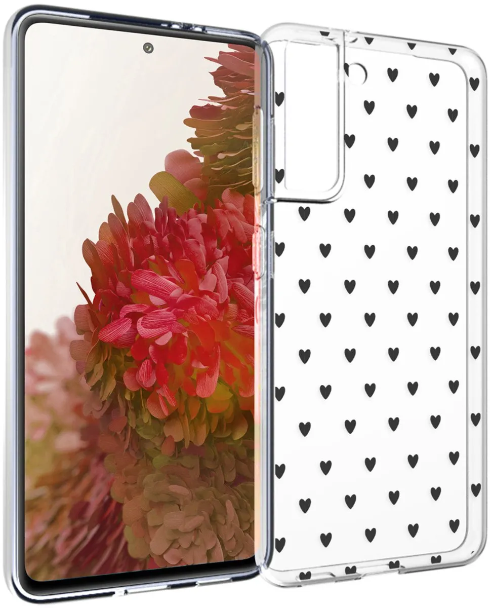 Imoshion Hoesje Samsung Galaxy S21 Hearts All Over Black