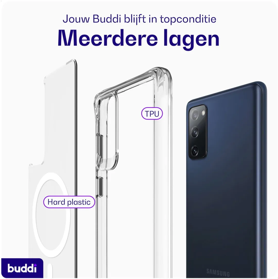 Buddi Core Hoesje Samsung Galaxy S20 FE - MagSafe - Transparant
