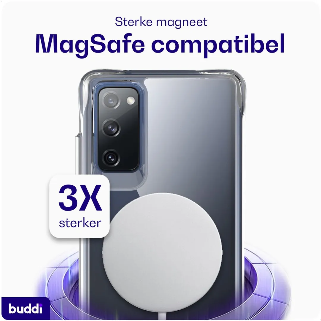 Buddi Core Hoesje Samsung Galaxy S20 FE - MagSafe - Transparant