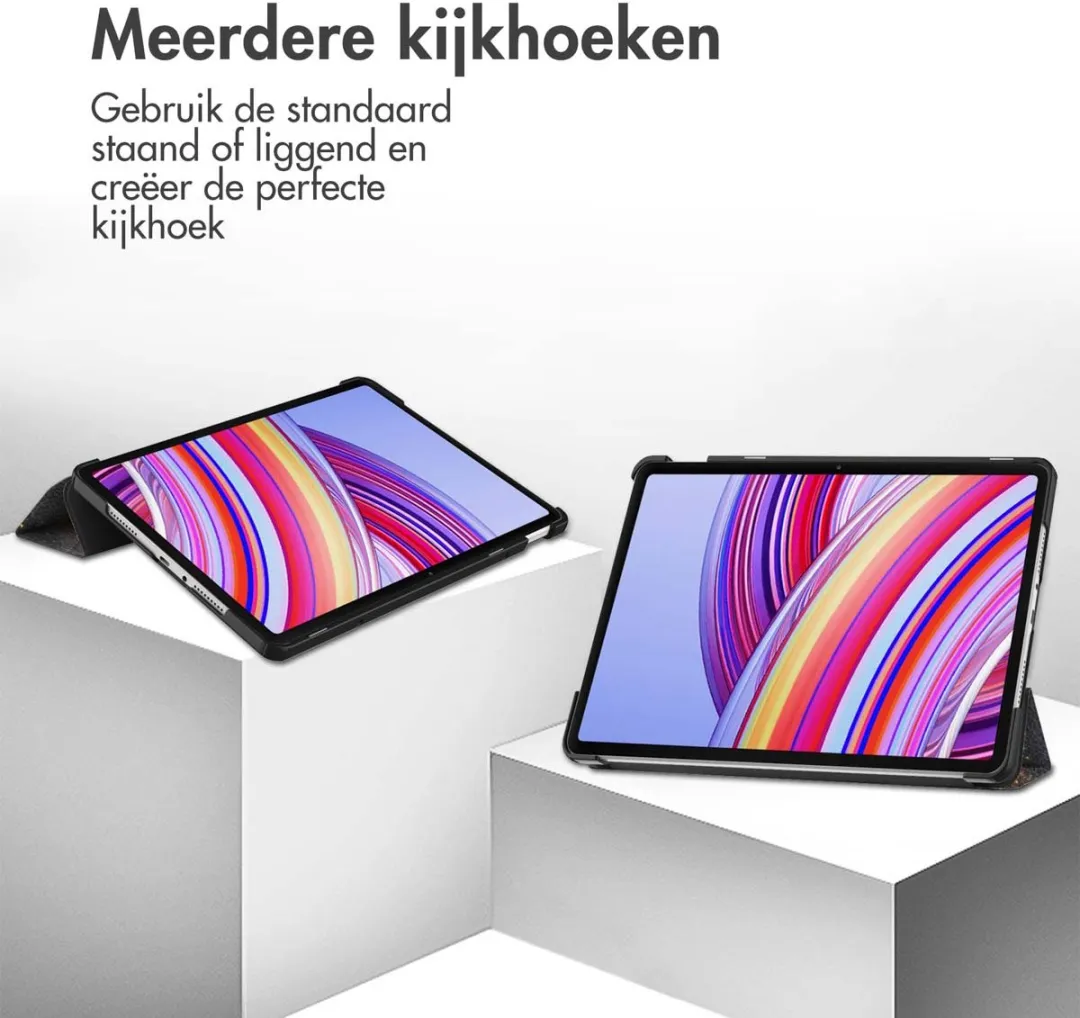 Imoshion Tablethoes Pr051 Trifold - Xiaomi Redmi Pad Pro 12.1" - Black Marble