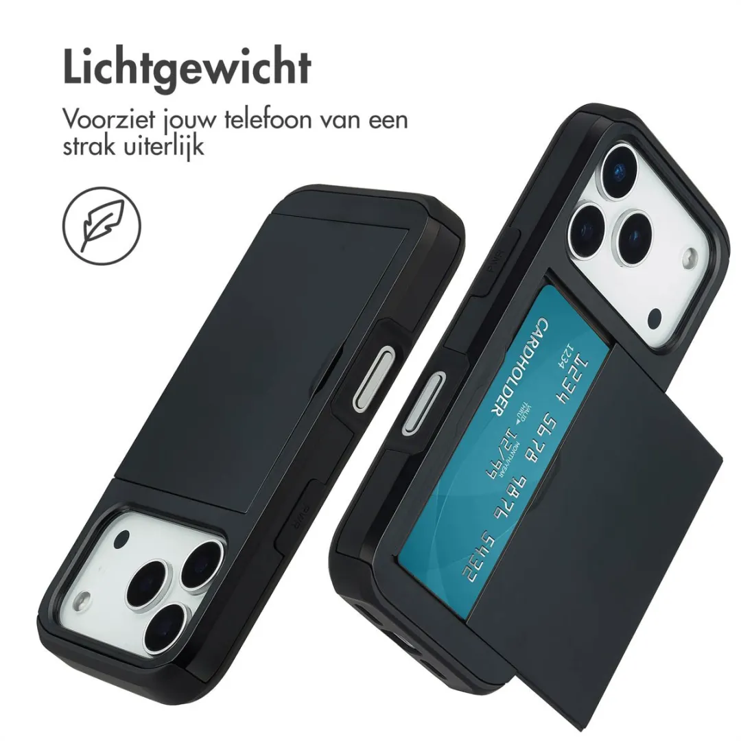 Imoshion Hoesje iPhone 17 Pro - 2 Pasjes Zwart