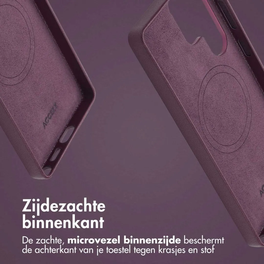 Accezz Hoesje Samsung Galaxy S25 Ultra Heath Purple - MagSafe